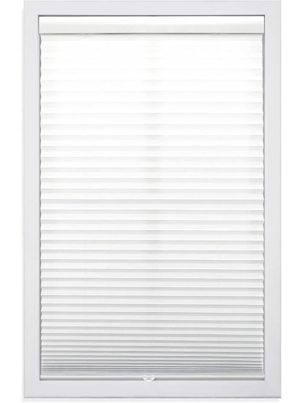 DEZ Furnishings Cordless Pleated Shade White 72x48 Light Filtering Window Blind